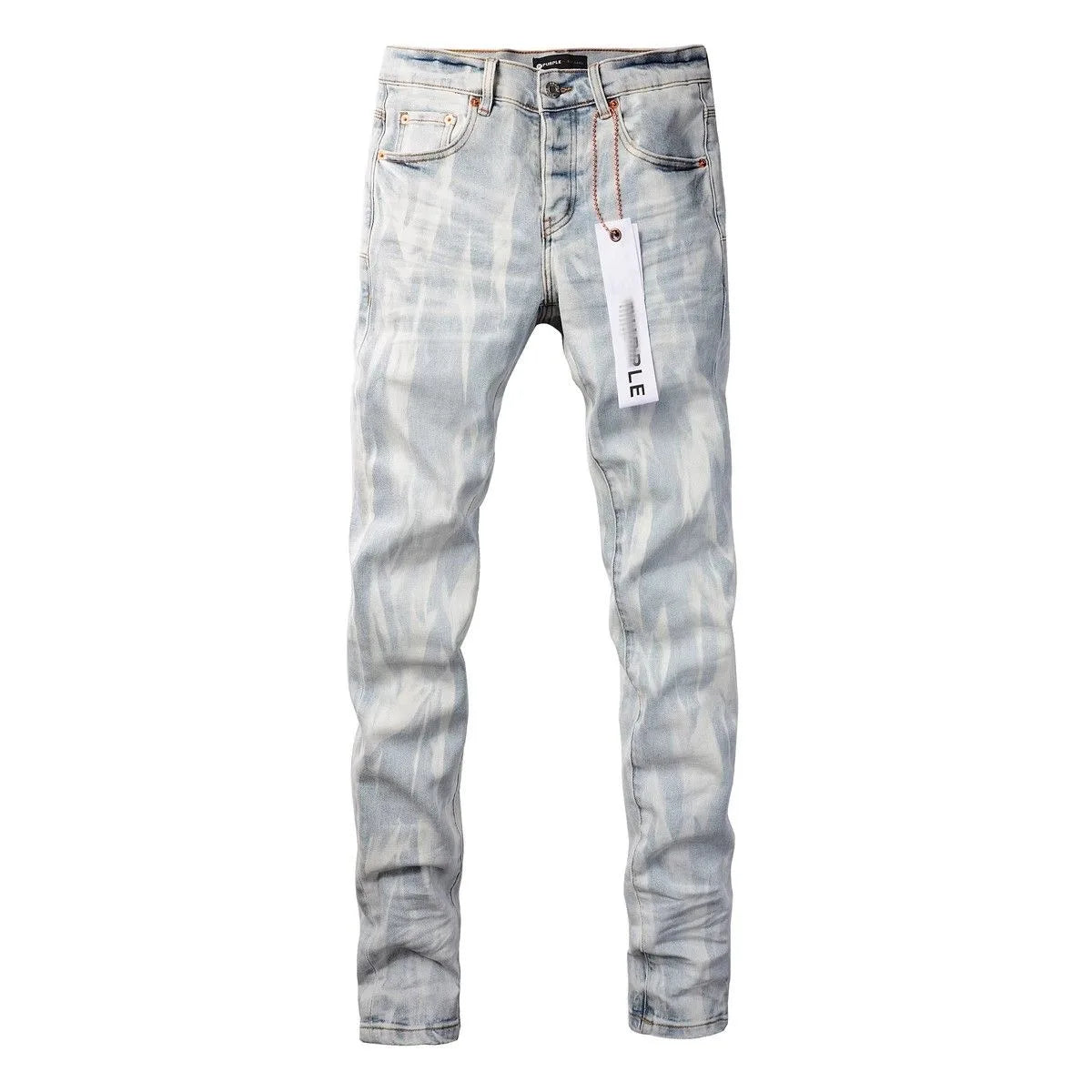 Spring and Autumn Fashion Trend Printed Straight-Leg Stretch Sports Jeans Men's Casual Slim Fit Comfortable High Quality Pants