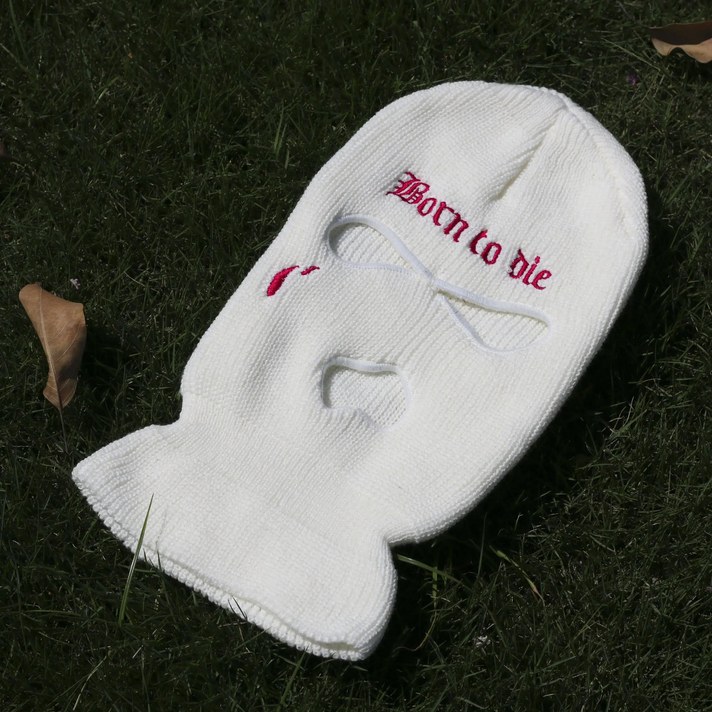 Embroidery Balaclava 3 Hole Full Face Mask Army Tactical Mask Ski Winter Hat Halloween Party Balaclava Cycling Hedging Cap