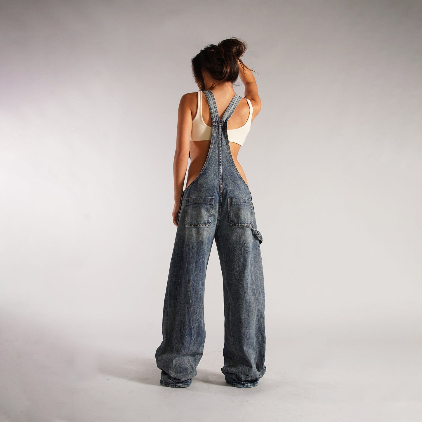 Street-Edge Denim Overall