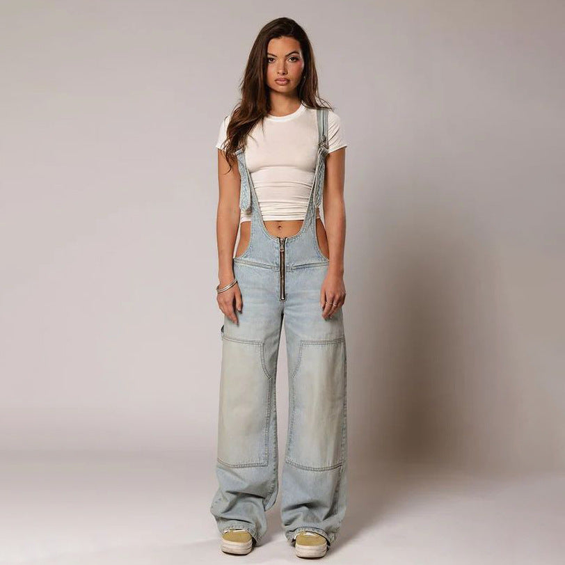 Street-Edge Denim Overall