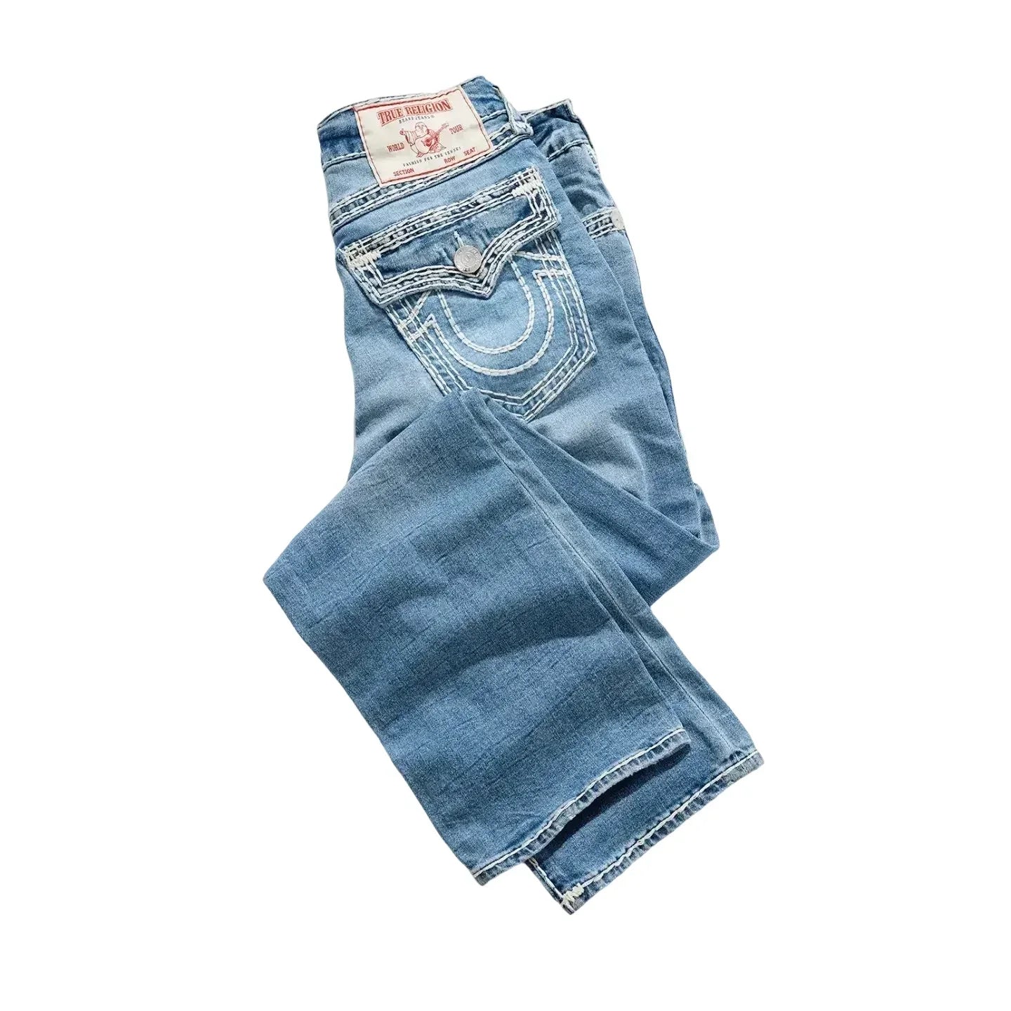 Hip Hop High Street Denim Pants Trouser Harajuku Vintage Wear Gothic Baggy Buddha Embroidered Logo Jeans Couples Y2k Clothes