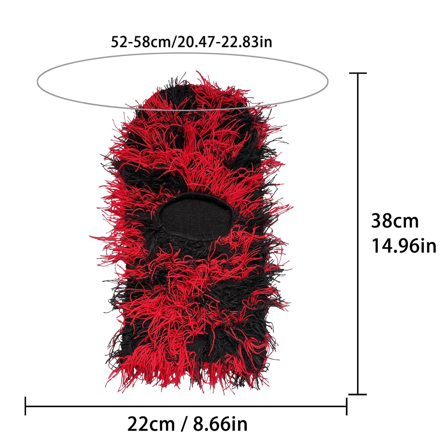 Balaclava Distressed Knitted Full Face Ski Mask for Men Women Beanies Hats Skullies Camouflage Winter Warm Bonnet Windproof Hats