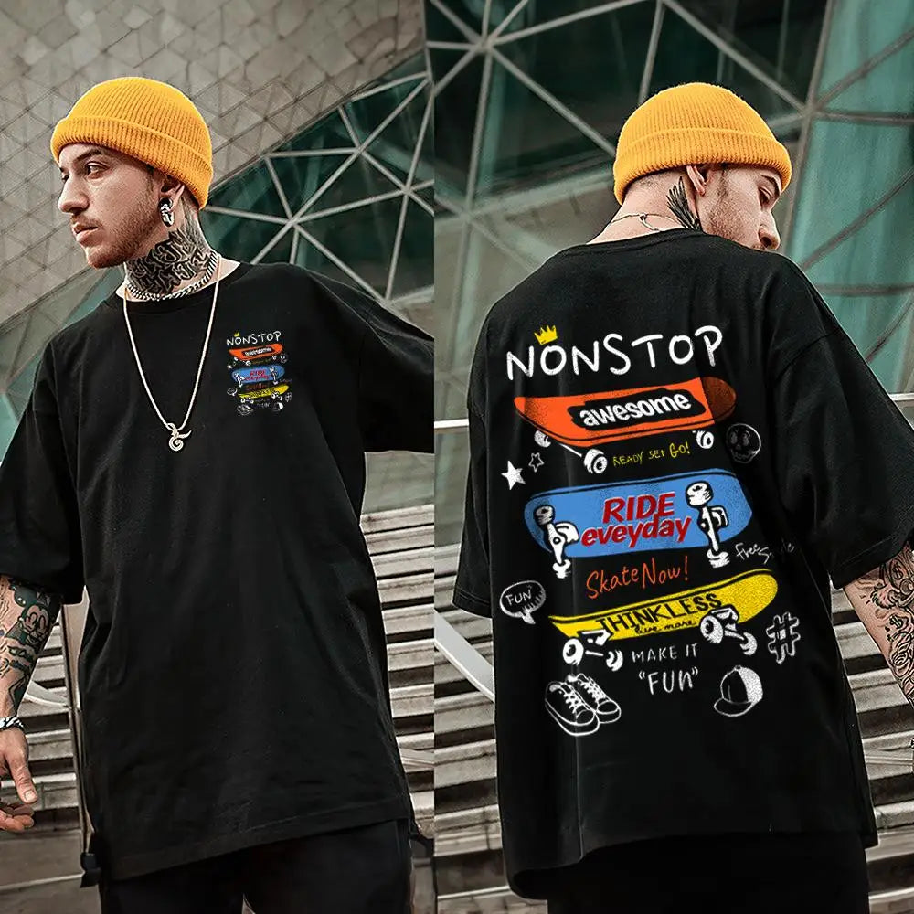 Man Hip Hop T-Shirt 3d Skateboard Men's Sport Shirt Oversized Loose Sweatshirt Casual Short Sleeve Tee Top High Quality Clothing