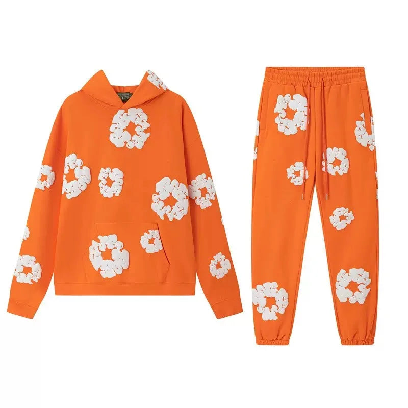 DENIM TEARS brand hot selling new fashionable foam cotton printed hoodie, European and American fashionable men's sports suit