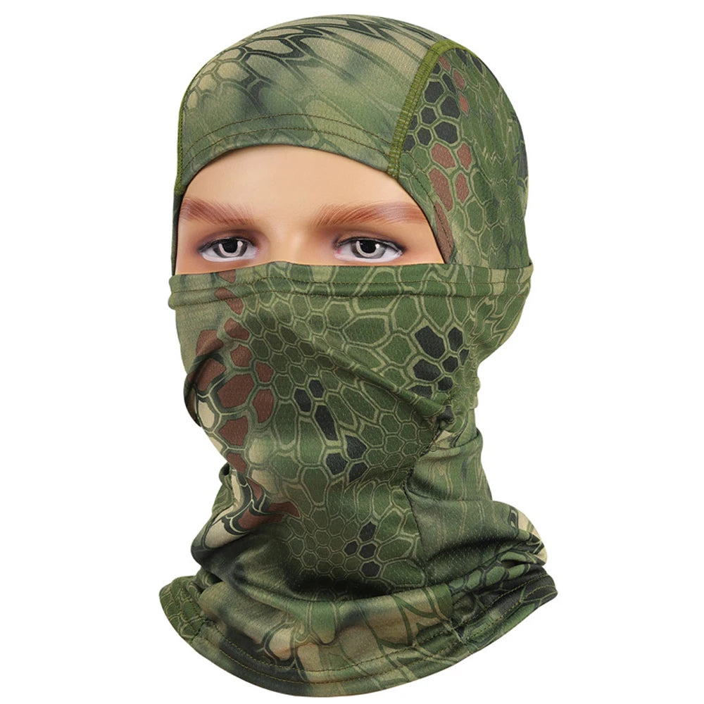 Balaclava Mens Face Mask Ski Camouflage Hiking Cycling Tactical Breathable Scarf Motorcycle Helmet Liner Cap Hood Beanies Hats