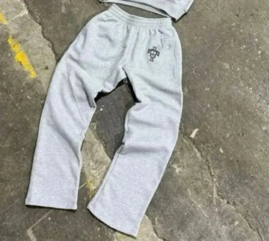 High Street Goth trend men clothing suit Fashion new streetwear retro sportswear American punk hip-hop casual loose couple suit