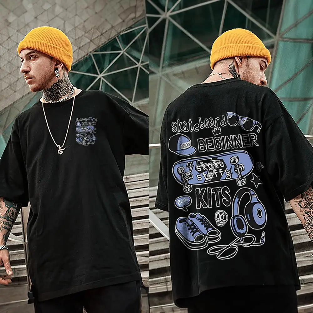 Man Hip Hop T-Shirt 3d Skateboard Men's Sport Shirt Oversized Loose Sweatshirt Casual Short Sleeve Tee Top High Quality Clothing