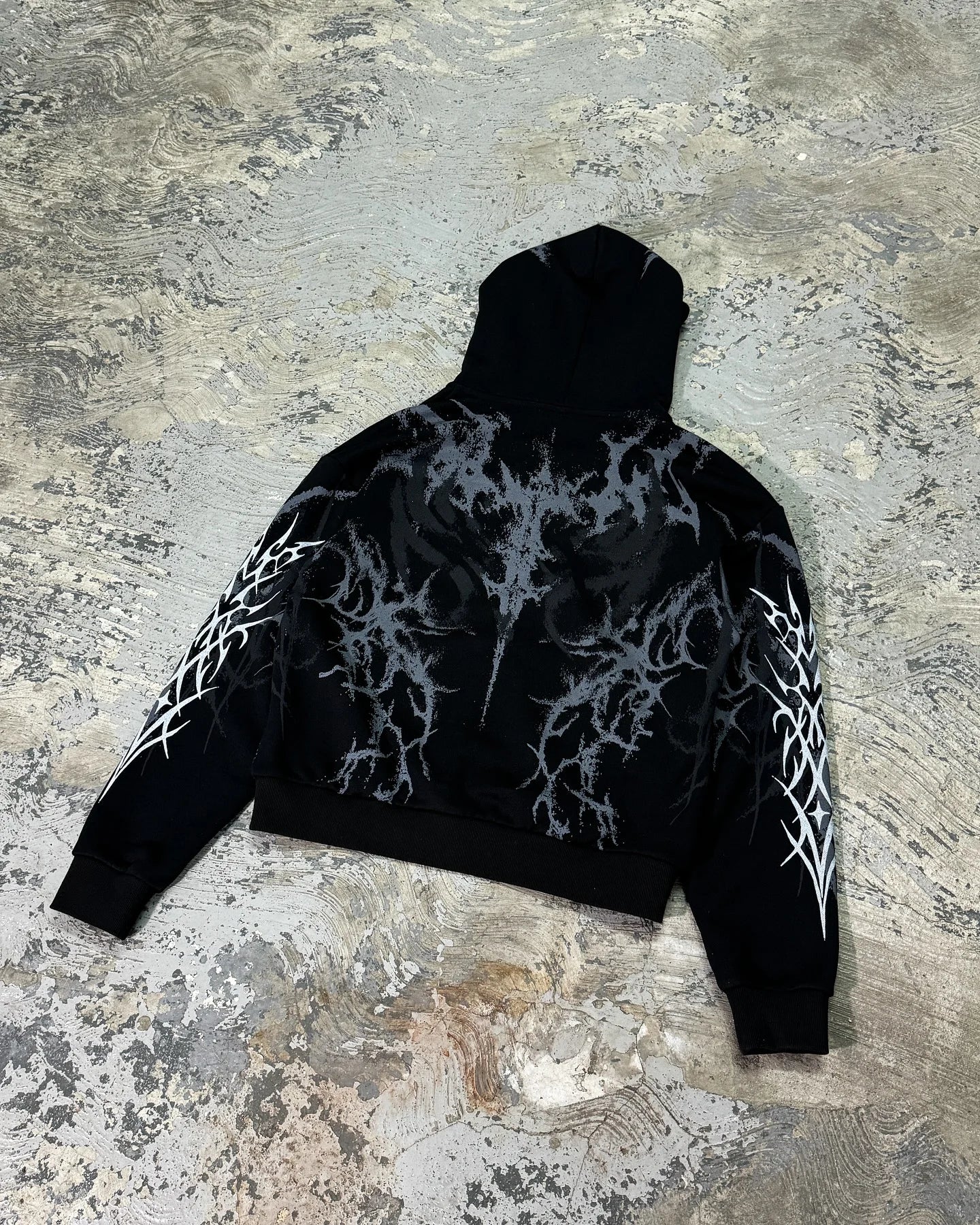 Hip Hop Graphic Print Hoodie Men Women Y2K Retro Streetwear Unisex Loose Zipper Sweatshirt for Rap Rock Punk Fashion