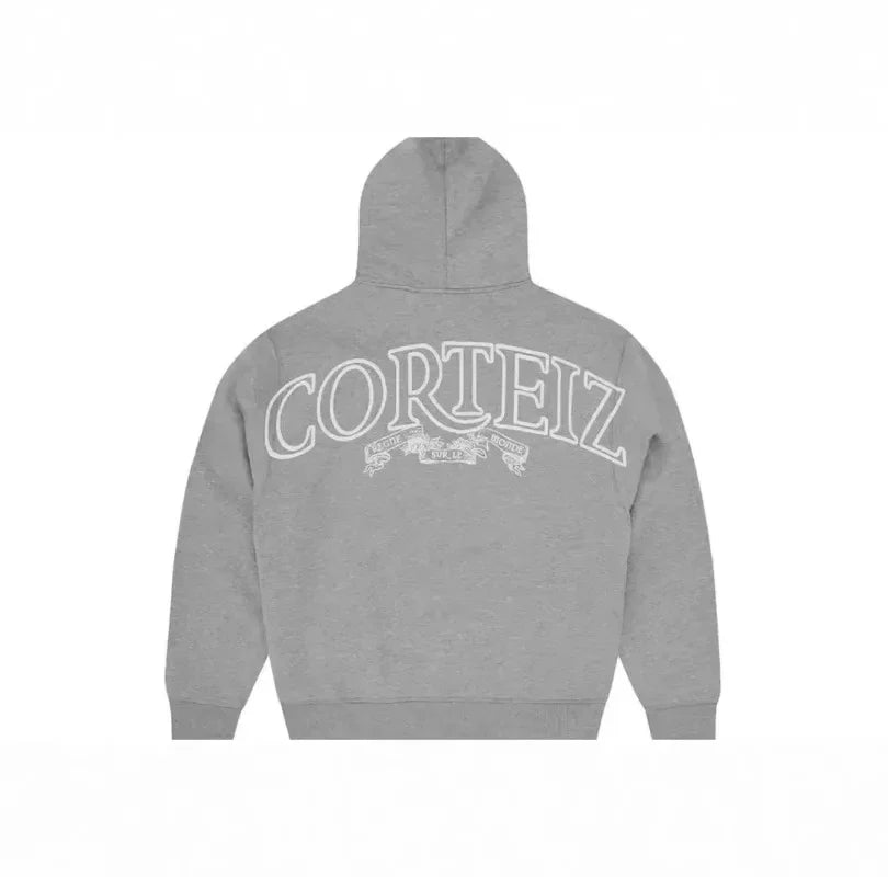 Y2K Trendy Sweatshirt Retro Streetwear Hip Hop Same Harajuku Zipper Hoodie Gothic Letter Printed Loose Sweatshirt Casual Pants