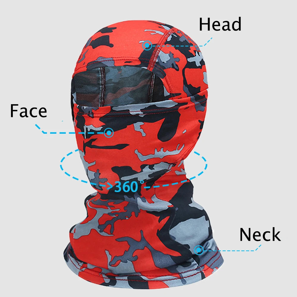 Balaclava Mens Face Mask Ski Camouflage Hiking Cycling Tactical Breathable Scarf Motorcycle Helmet Liner Cap Hood Beanies Hats