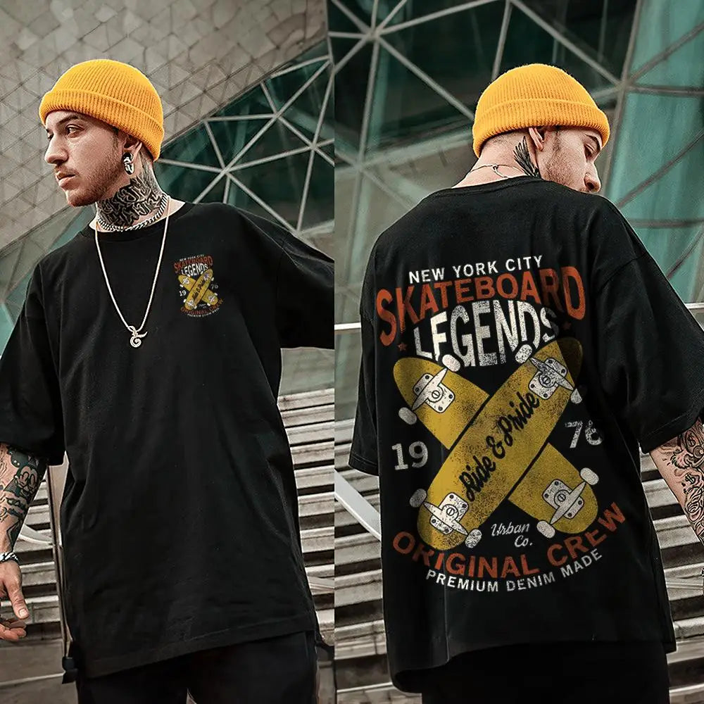 Man Hip Hop T-Shirt 3d Skateboard Men's Sport Shirt Oversized Loose Sweatshirt Casual Short Sleeve Tee Top High Quality Clothing