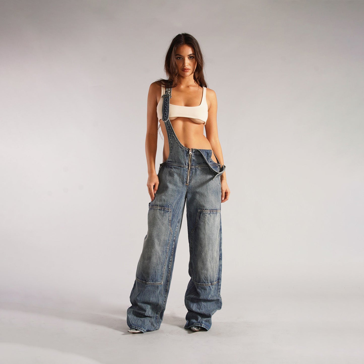 Street-Edge Denim Overall